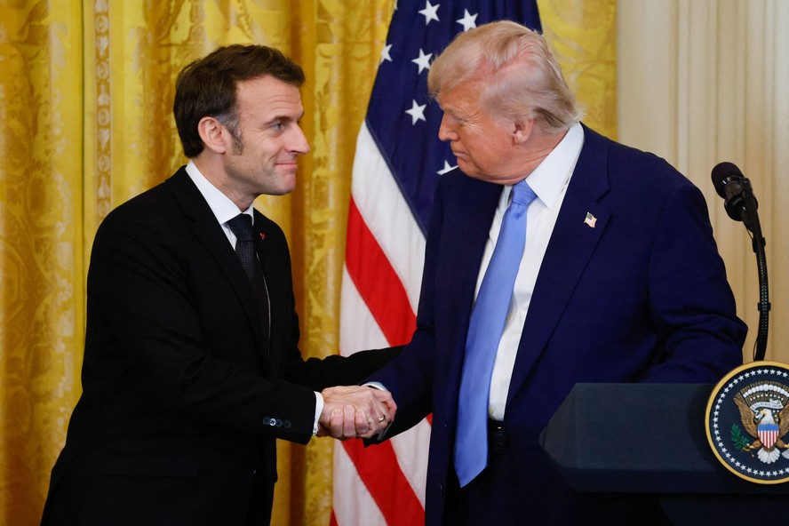 Em meio a diferenças sobre a guerra na Ucrânia, Trump e Macron dizem que  trégua pode acontecer 'em questão de semanas'