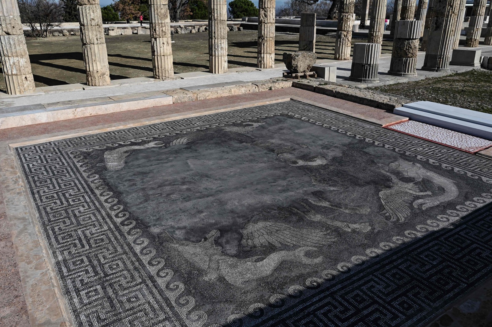 Palácio de Filipe II é um dos principais sítios arqueológicos gregos — Foto: Sakis MITROLIDIS / AFP