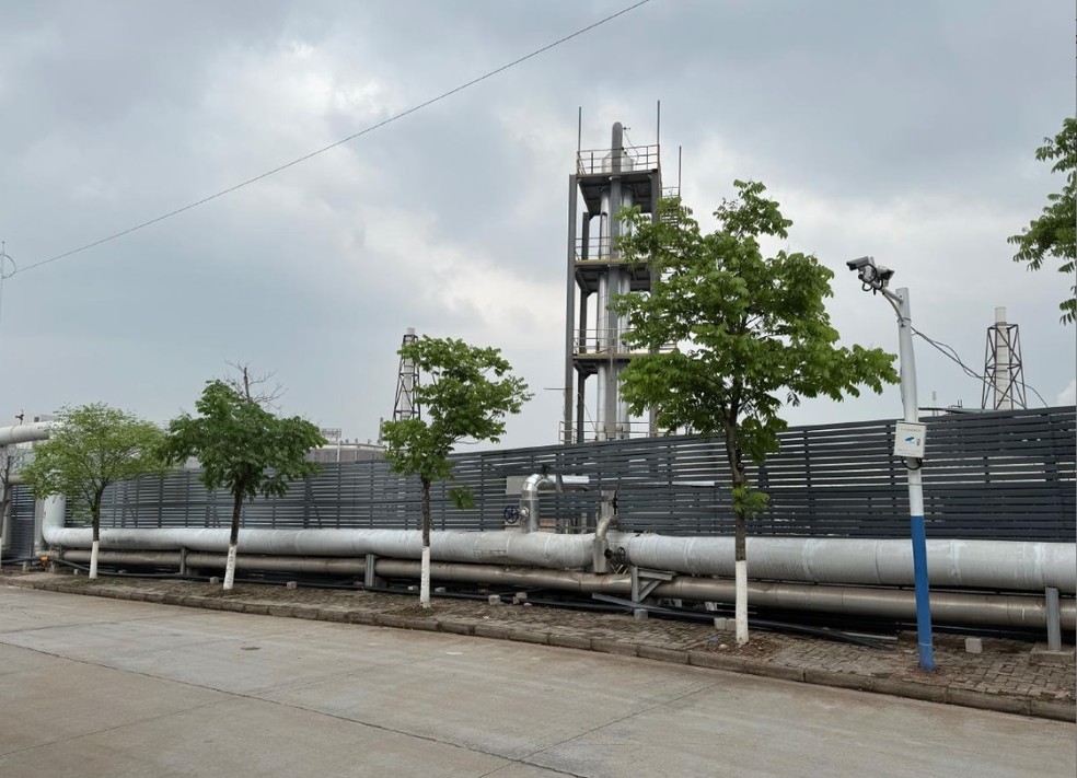 Centro de processamento de terras raras em Longnan, China, em 11 de abril de 2025 — Foto: Keith Bradsher/The New York Times