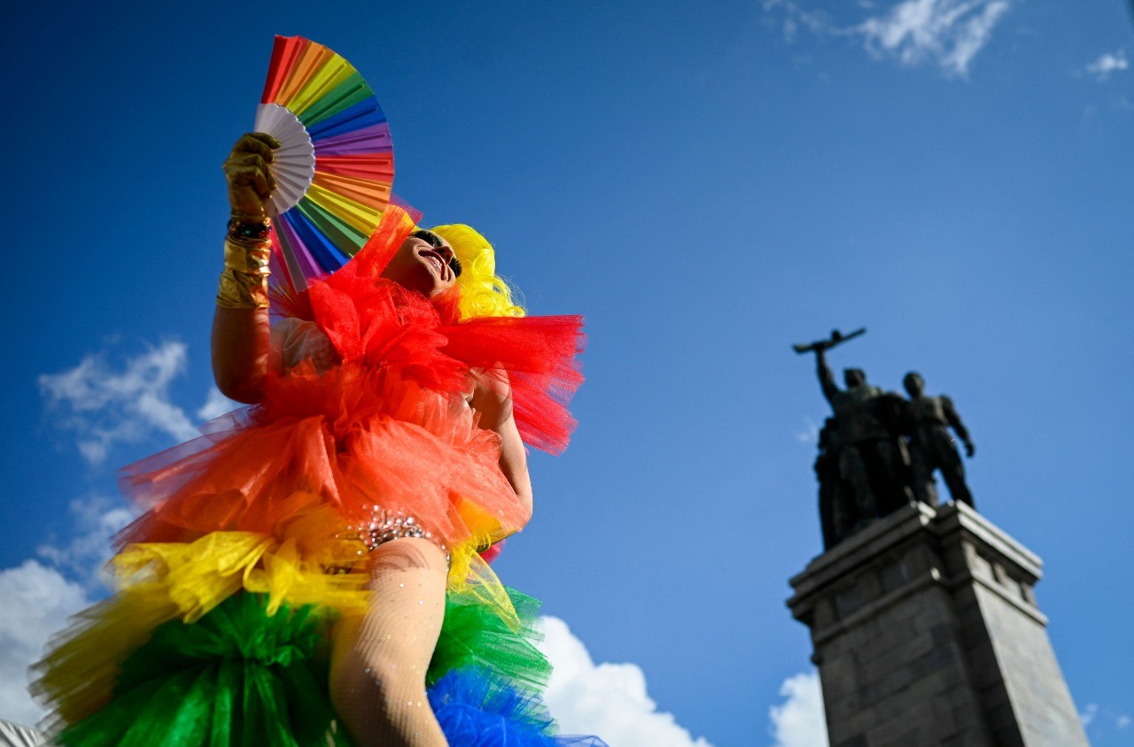 Parada do Orgulho LGBT+ em Sófia, capital da Bulgária