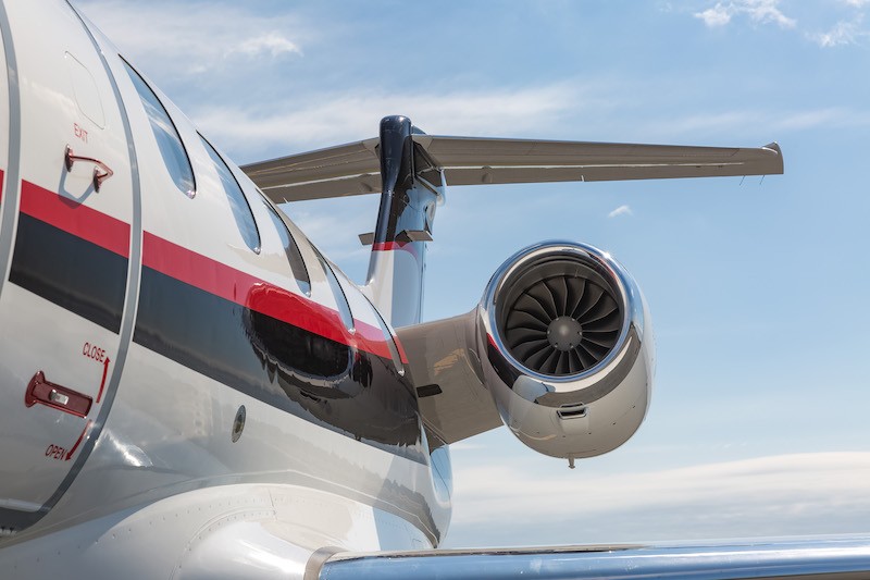 Phenom 300, da Embraer, modelo 2014 — Foto: Divulgação/CFSJETS