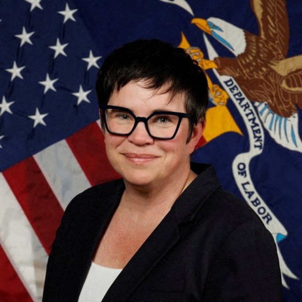 A comissária do Bureau of Labor Statistics (BLS), Erika McEntarfer demitida por Trump porque não divulgou os números esperados — Foto: AFP