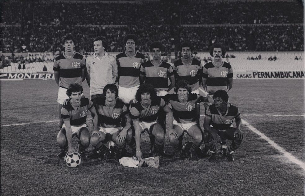 Time do Flamengo campeão da Libertadores em 1981 — Foto: ANIBAL PHILOT