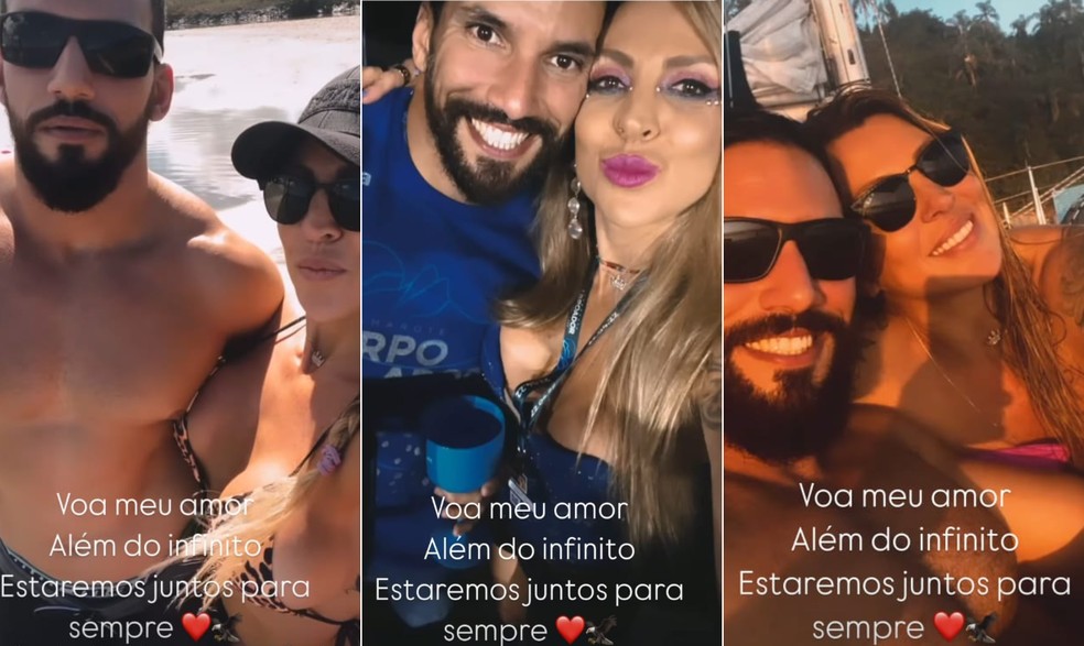 Juíza Tula Mello se declara ao marido morto por bandidos no Rio: "Voa meu amor, além do infinito" — Foto: Reprodução