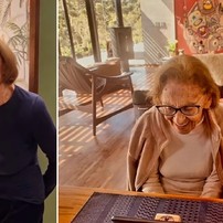 Laura Cardoso gravou participa&ccedil;&otilde;es na TV &agrave; dist&acirc;ncia , em casa &mdash; Foto: Reprodu&ccedil;&atilde;o/Instagram
