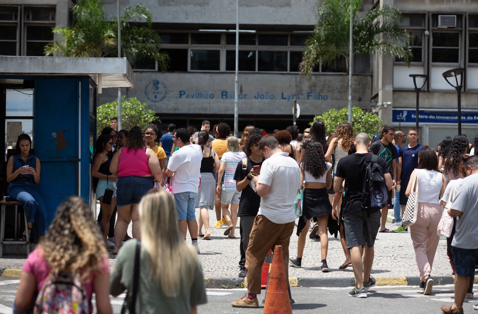 Campus do Marcanã da Universidade Estadual do Rio de Janeiro (Uerj) é um dos locais de provas mais movimentados da cidade — Foto: Marcia Foletto/Agência O Globo