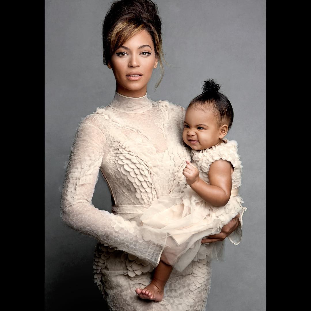 Beyoncé e Blue Ivy, então com 11 meses de vida, em post no Instagram de 14 de agosto de 2015 — Foto: Instagram (@beyonce) / Reprodução