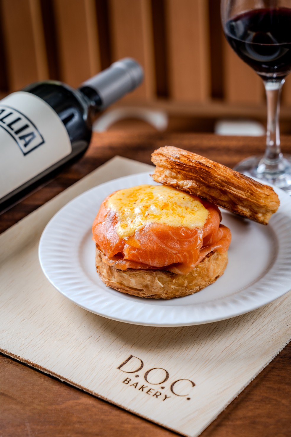 DOC Bakery: Benedictine salmon for the first breakfast of 2026, in Leblon — Photo: Disclosure/Filico