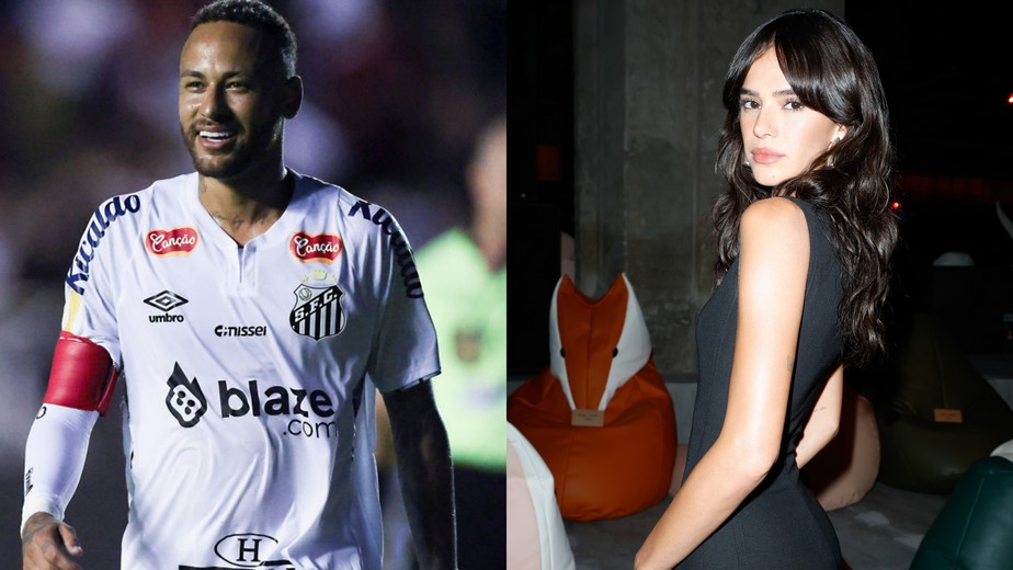 Torcida grita nome de Bruna Marquezine em jogo do Santos, Neymar reage às  provocações e divide opiniões na web