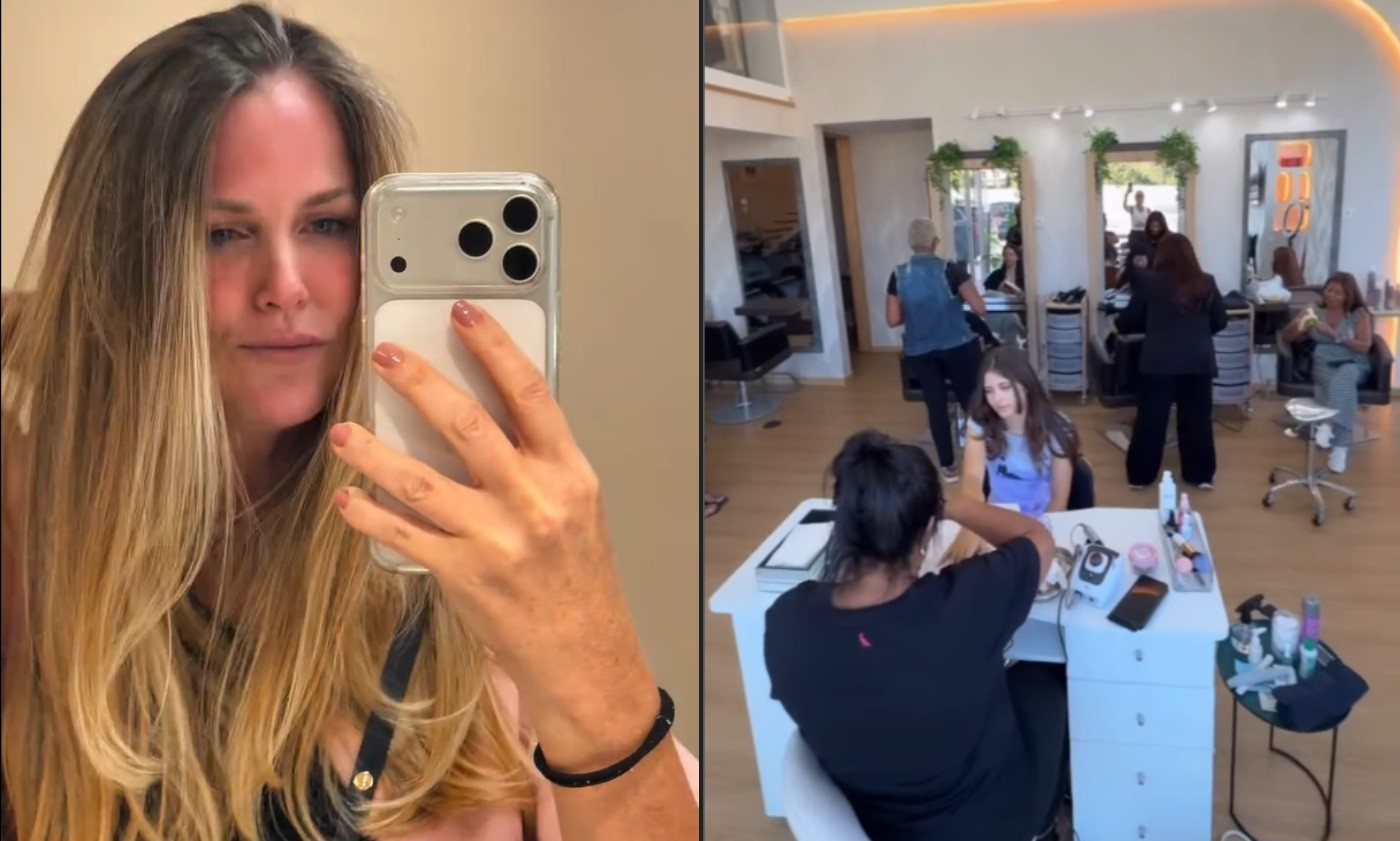 Susana Werner mantém salão de beleza em Portugal mesmo de volta ao Brasil com o marido, Júlio César
