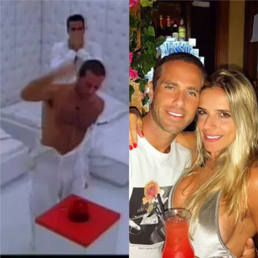 Leonado Jancu, do 'BBB 9', foi o primeiro participante a apertar o botão do quarto branco. Atualmente, ele tem 42 anos, é casado com Caroline Baccaro, com quem tem uma filha. Em 2019, em entrevista ao Globo, disse que se arrepende de ter apertado o botão — Foto: Reprodução/TV Globo  e Reprodução/Instagram