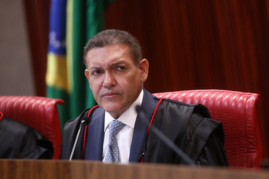 O ministro Kassio Nunes Marques em sessão no TSE