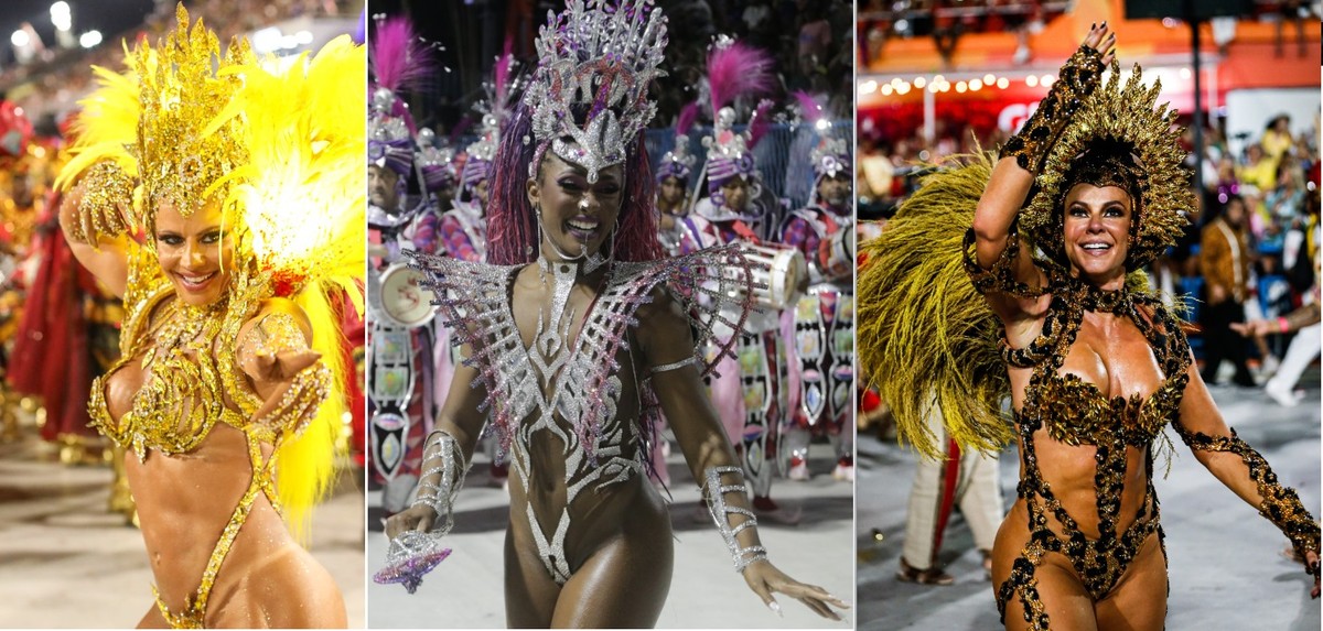Confira quem são as rainhas de bateria que estarão de volta para desfilar na Sapucaí no desfile das campeãs