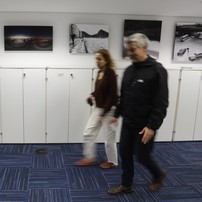 Exposição 100 anos do jornal o Globo na redação do jornal no Rio de Janeiro — Foto: Domingos Peixoto / Agência Globo