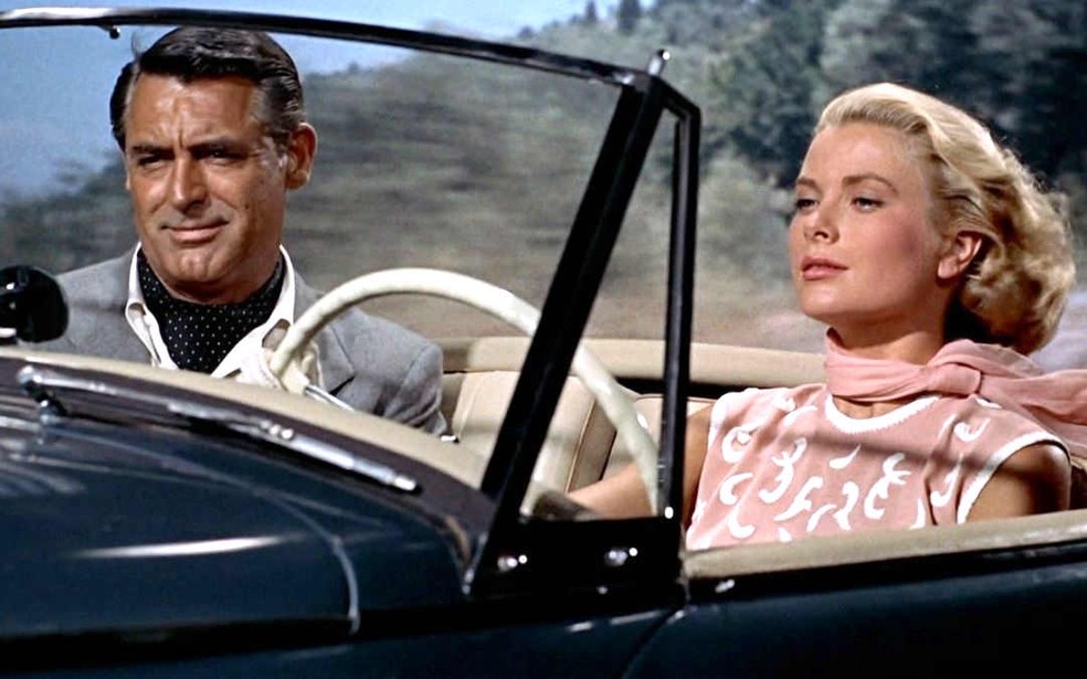 Cary Grant e Grace Kelly em'Ladrão de casaca' — Foto: Divulgação
