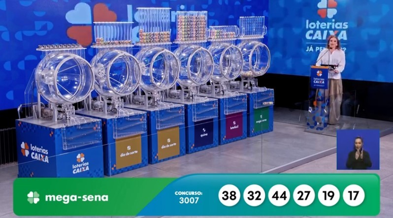 Mega-Sena sorteia prêmio de R$ 50 milhões nesta terça-feira; veja dezenas sorteadas
