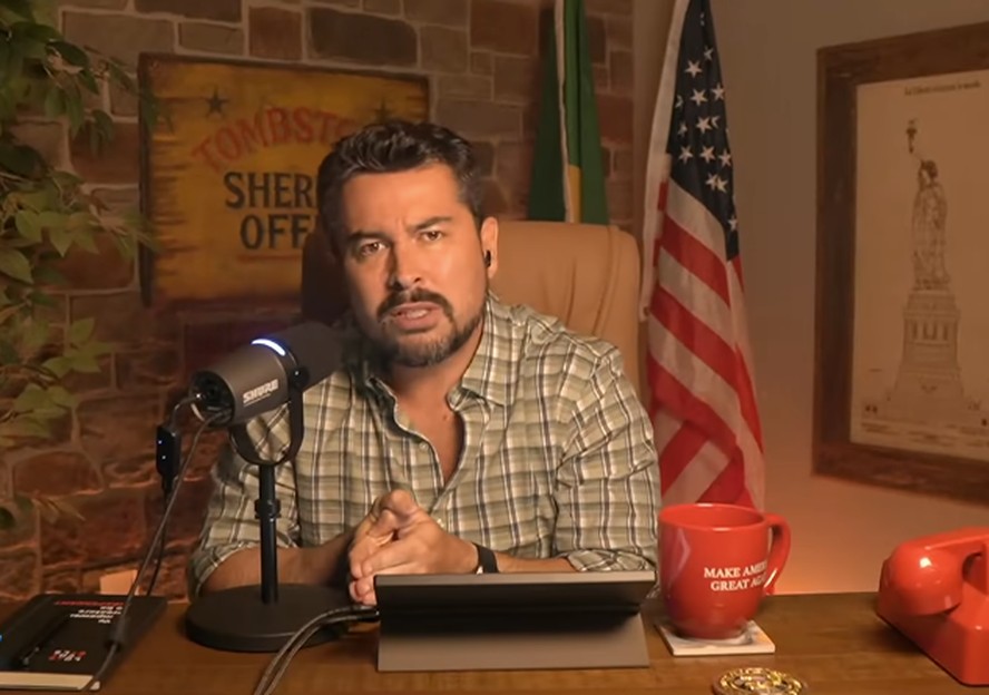 Paulo Figueiredo em polêmica contra Michelle Bolsonaro