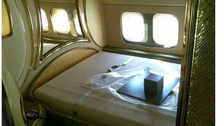 Interior do avião do Al-Hilal, da Arábia Saudita — Foto: Reprodução