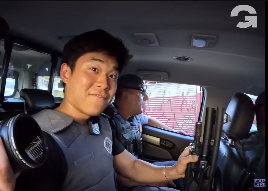 PM de São Paulo leva youtuber americano em viatura para participar de  perseguição