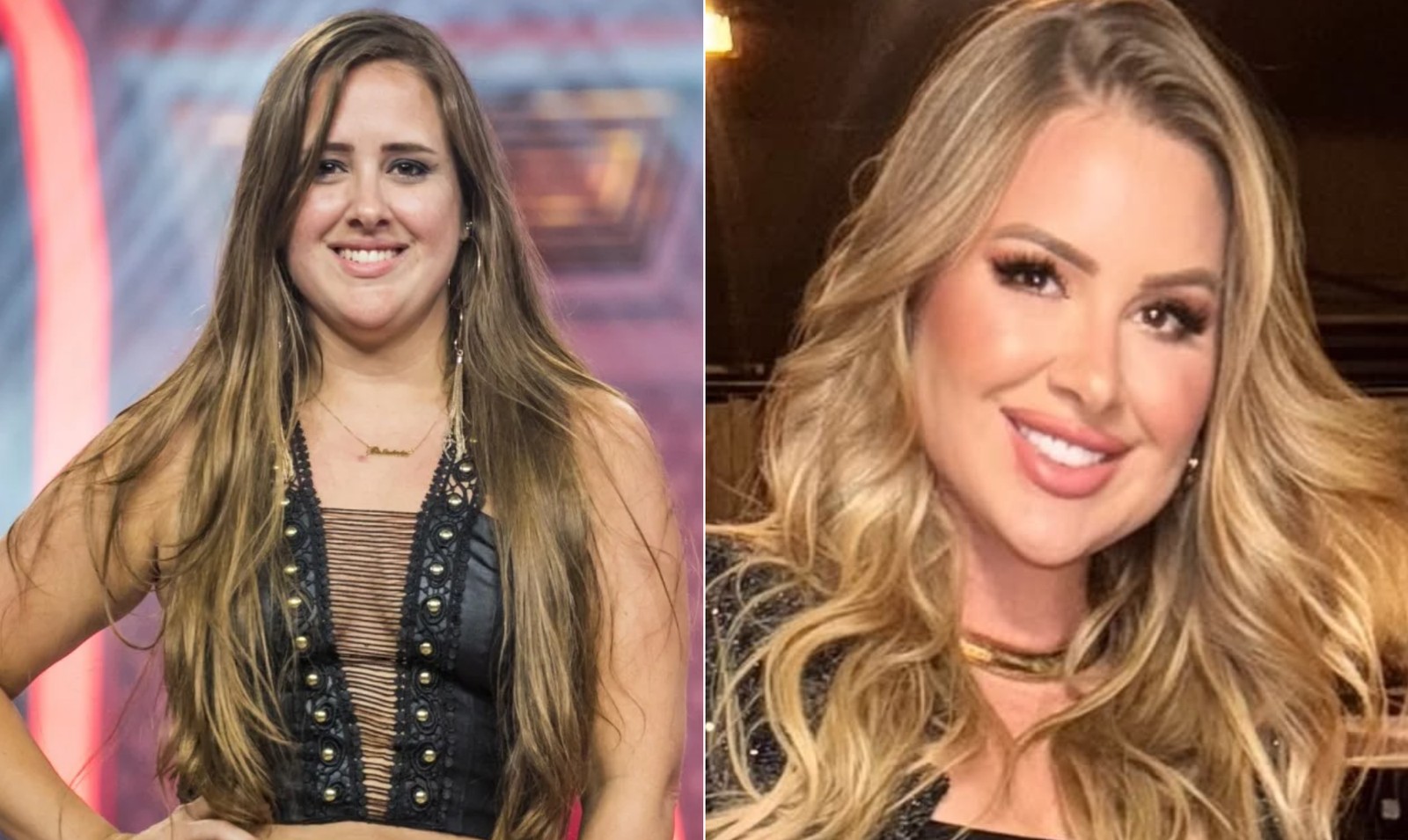 Patrícia Leitte, from “BBB 18,” underwent liposculpture, breast silicone, facial toning, fat grafting on the buttocks and a mini-abdominoplasty, which removes fat and skin in the lower part of the abdomen, below the navel — Photo: Reproduction/TV Globo and Reproduction/Instagram