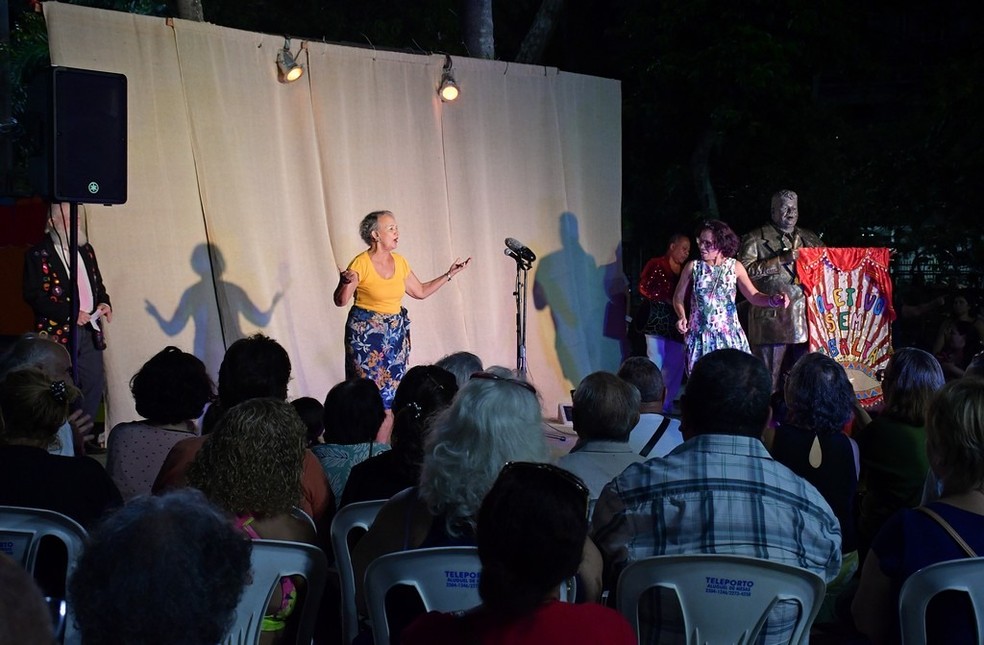O coletivo apresentou, em 2024, a peça “No palco não tem idade” — Foto: Divulgação