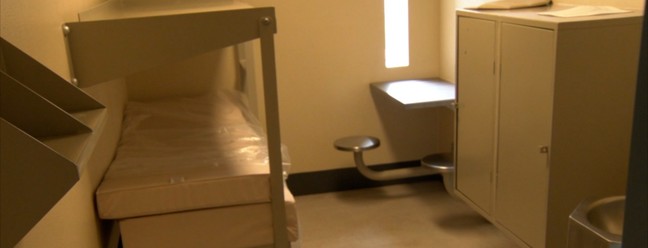 Celas da prisão tem espaço para dois detentos — Foto: Reprodução