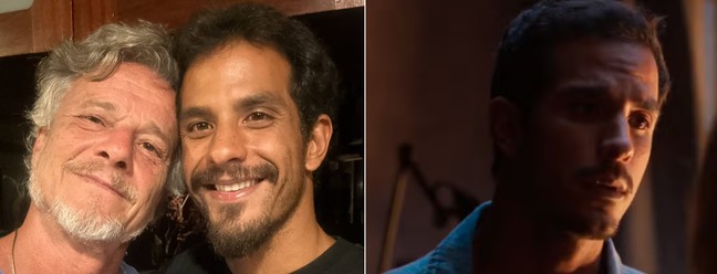 Filho de Marcello Novaes com a empresária Sheyla Beta, Diogo Novaes fez sua estreia na TV em "Dona de mim" interpretando o pai mais jovem — Foto: reprodução