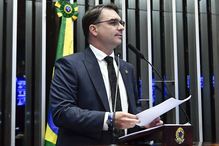 O senador Flávio Bolsonaro