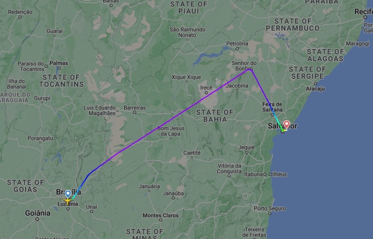 Avi&atilde;o faz pouso de emerg&ecirc;ncia em Salvador ap&oacute;s piloto sofrer desmaio a bordo