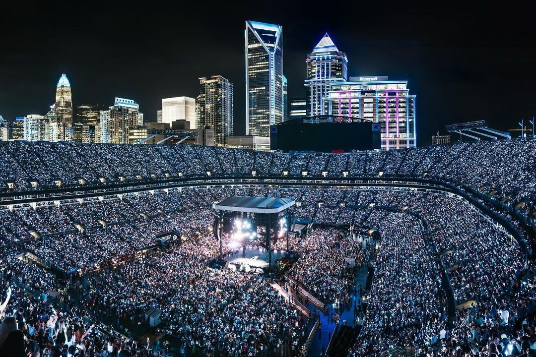 Bank of America Stadium, em Charlotte, Carolina do Norte — Foto: Reprodução