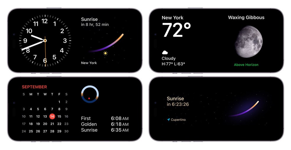 App Lumy fornece informações sobre os horários e padrões do sol — Foto: Divulgação