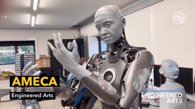 Não estamos buscando ser amigos”, diz robô Ameca em entrevista