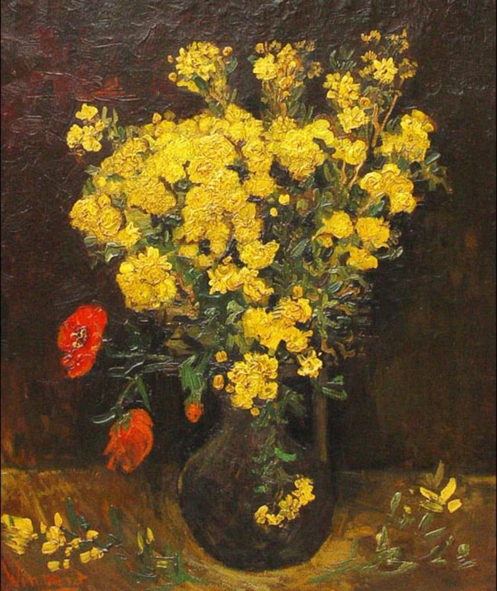 'Papoulas' (Van Gogh) — Foto: Reprodução
