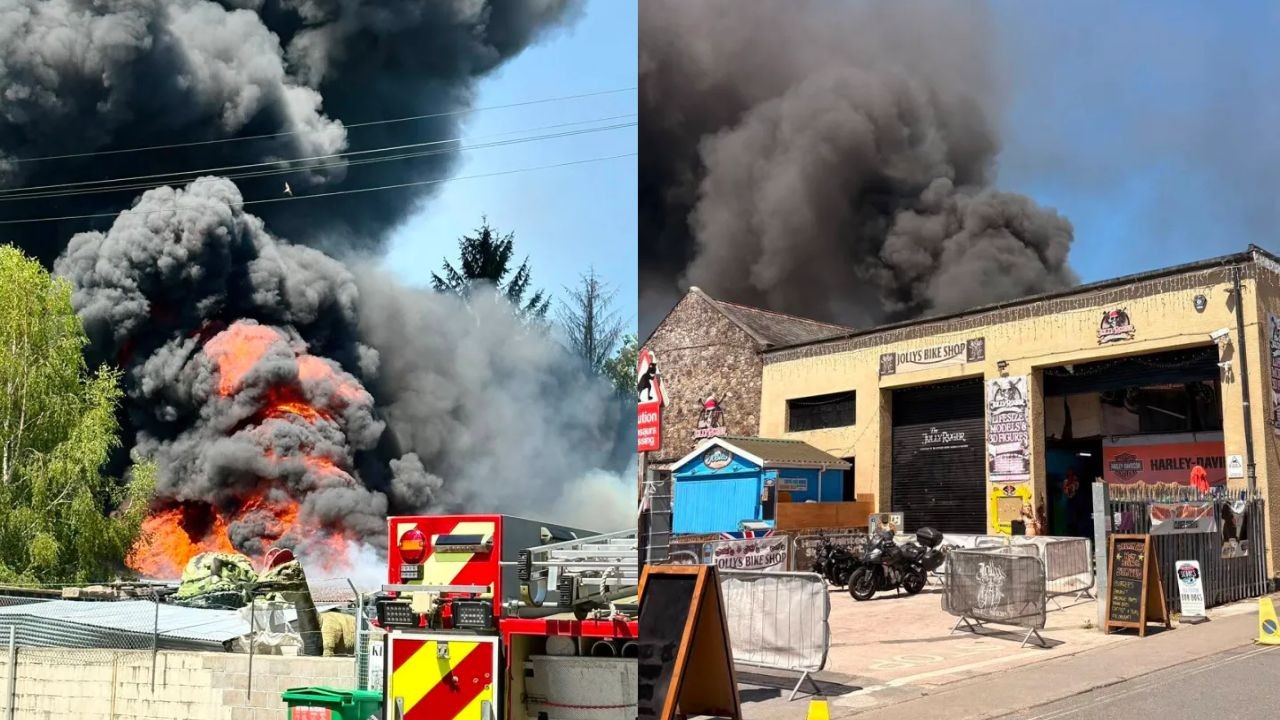 Incêndio destrói depósito de empresa britânica que produziu adereços para filmes como A Múmia e Jurassic World
