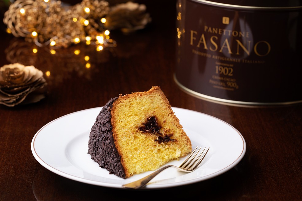 Panettone Fasano: crema cacao — Foto: Divulgação Grupo Fasano