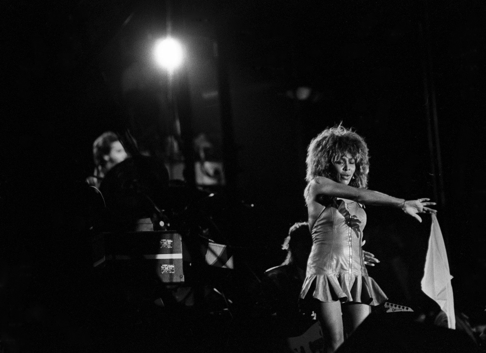 Tina Turner durante show no Pacaembu, em 1988.  — Foto: Otávio Lamas / Agência O Globo