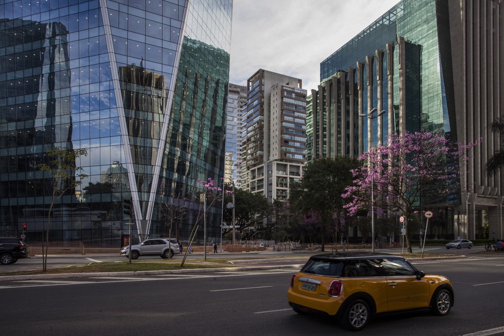 A Faria Lima, em São Paulo, centro financeiro da capital e do país — Foto: Edilson Dantas