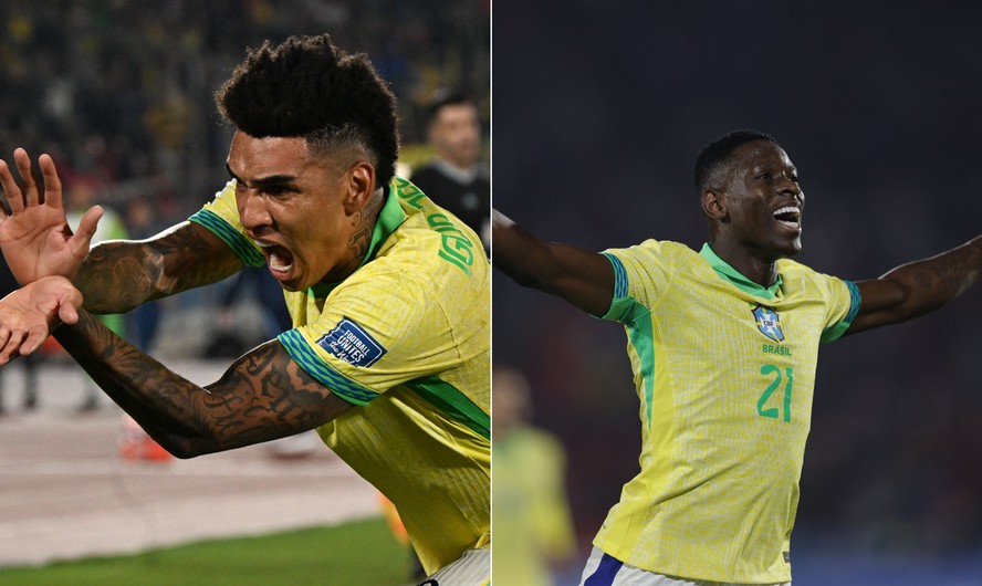 Igor Jesus e Luiz Henrique fizeram gols do Brasil contra o Chile