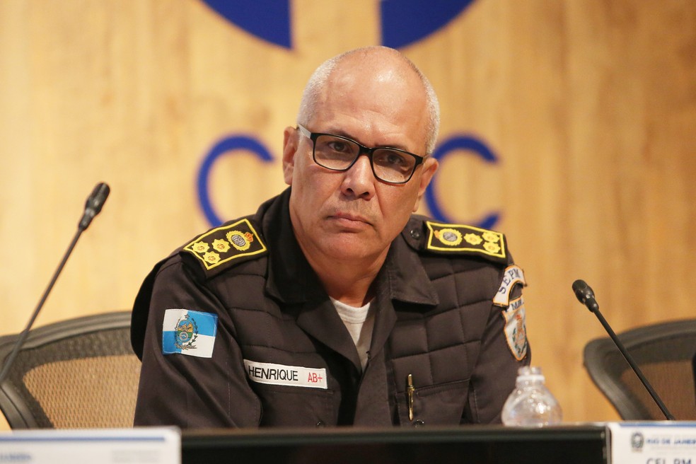 O coronel Luiz Henrique Marinho Pires, secretário de Estado de Polícia Militar em 24/05/2022 — Foto:  Foto: Lucas Tavares / Agência O Globo