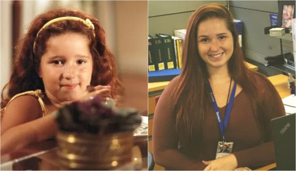 Ingrid Fridman, a Ritinha de 'História de amor', contou que ficou na TV até os 13 anos. O último trabalho foi na novela "Xica da Silva", em 1996. Ao longo dos anos, ela chegou a fazer faculdade de Jornalismo, mas se encontrou no Direito. Ela é advogada corporativa e trabalha em uma multinacional   — Foto: Reprodução/Globo e Instagram