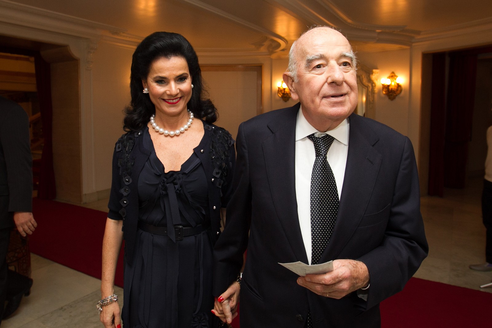 Vicky e Joseph Safra em foto de 2014; clã é o mais rico do Brasil — Foto: Bloomberg/2014
