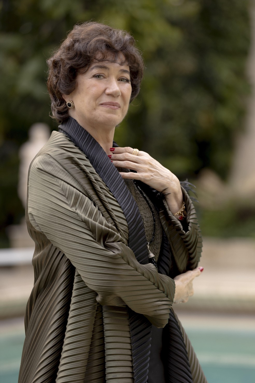 Lilia Cabral em cena da novela'Garota do momento', na pele da vilã Maristela — Foto: Beatriz Damy/TV Globo/Divulgação