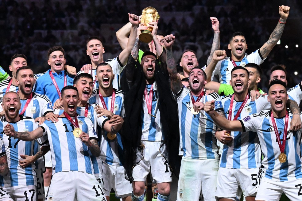 Argentina conquistou a Copa do Mundo de 2022 — Foto: Kirill KUDRYAVTSEV / AFP