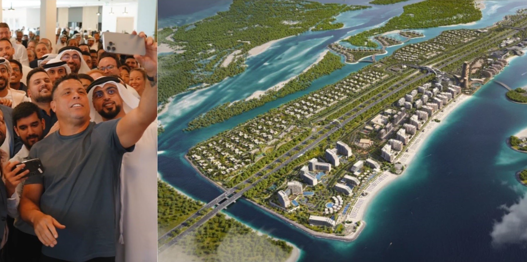 Com Ronaldo como embaixador, empresa de Abu Dhabi constrói bairro do zero em ilha totalmente 