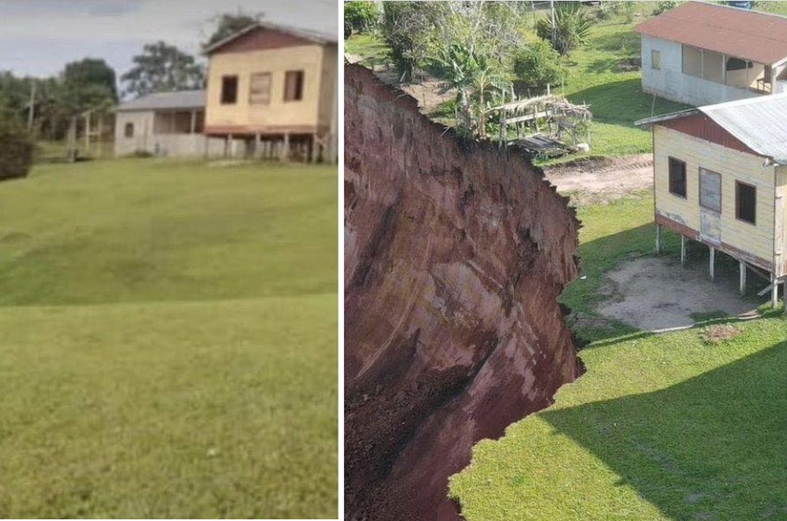 Vila Arumã: veja antes e depois de região “varrida do mapa” após erosão