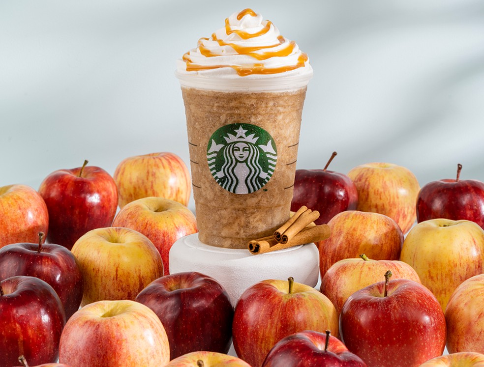 O Starbucks apple crisp frapucchino — Foto: Divulgação Starbucks