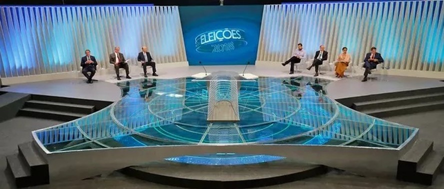 Debate da TV Globo em 2018, no primeiro turno