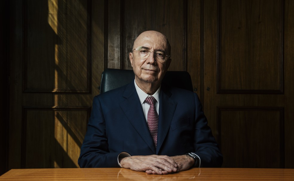Antes de ser ministro da Fazenda no governo de Michel Temer (MDB), Henrique Meirelles foi presidente do BC entre 2003 e 2011, no governo Lula (PT) — Foto: Filipe Redondo/O Globo