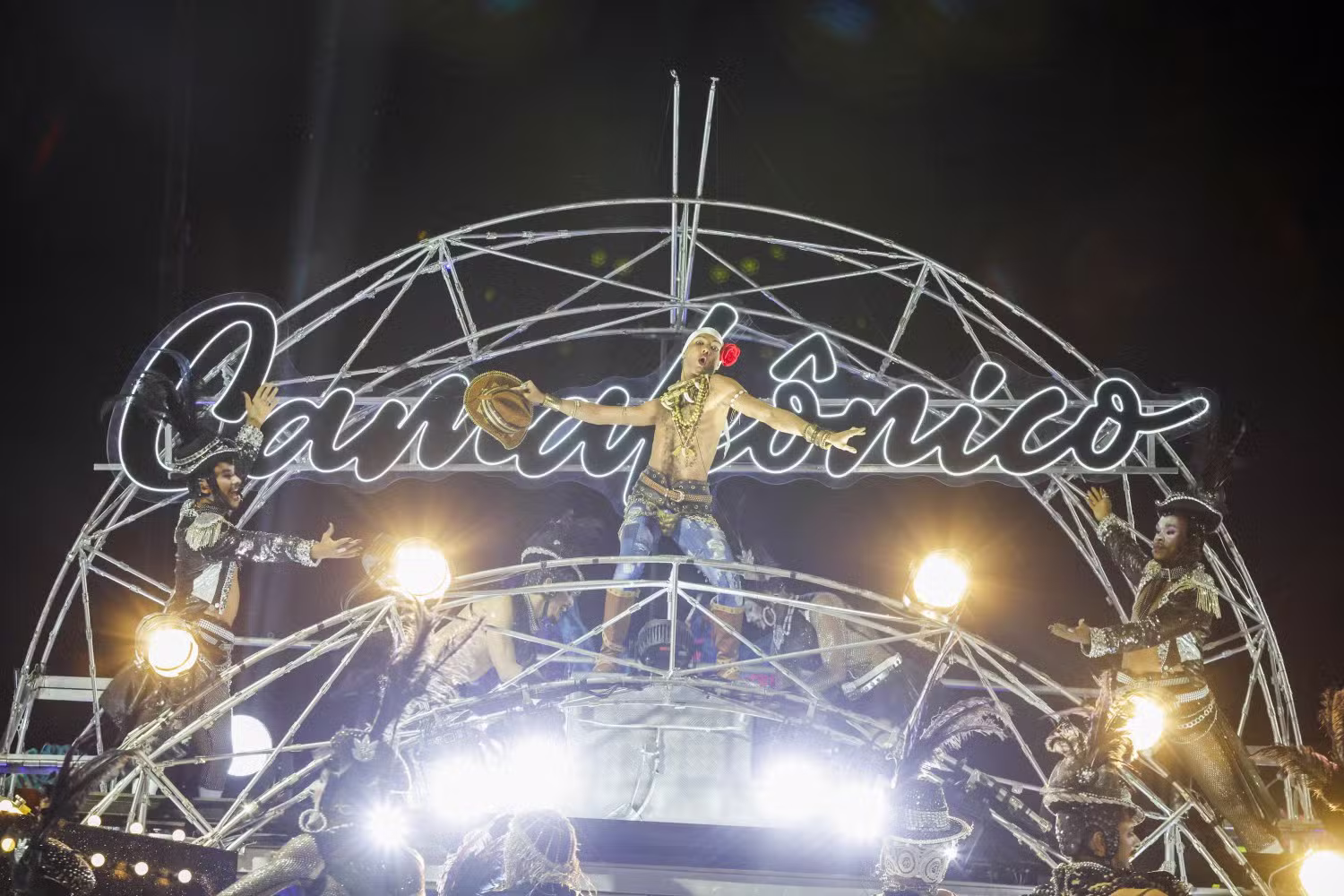 Desfile da Imperatriz Leopoldinense — Foto: Domingos Peixoto / Agência O Globo