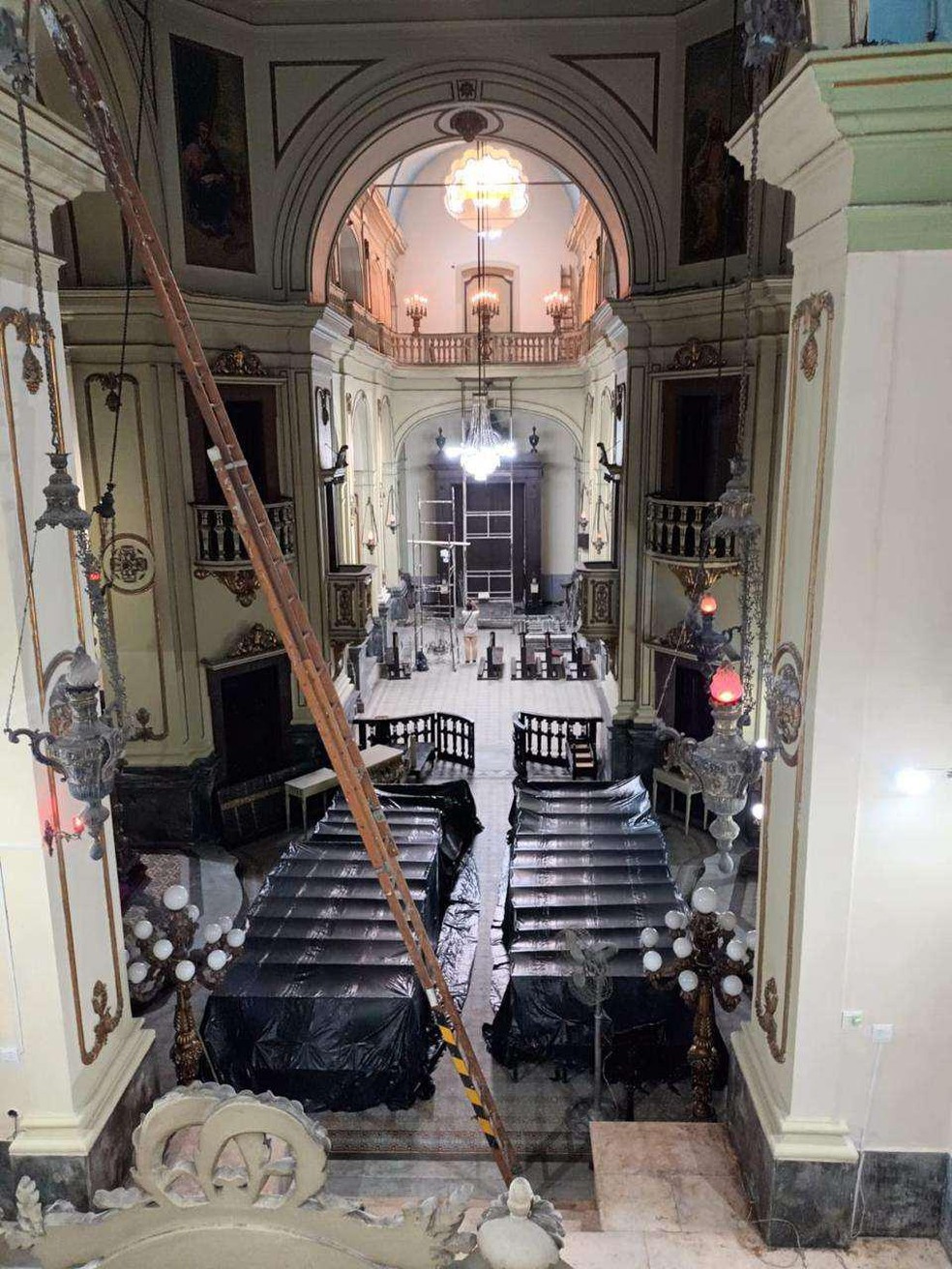 Interior da centenária Igreja de Nossa Senhora da Conceição e Boa Morte — Foto: Reprodução